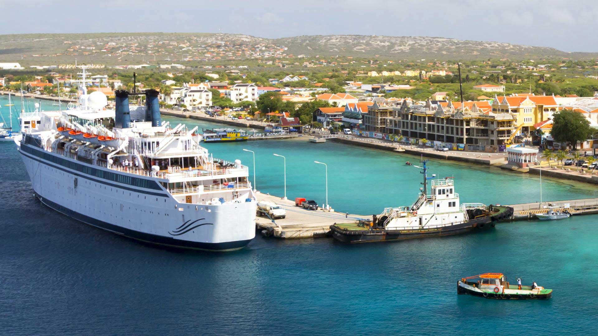 Cruise Ship in Port.